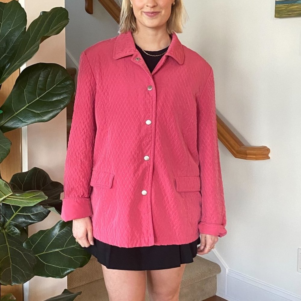Lightweight Pink Quilted Coat